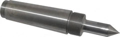 Riten - 7/8" Head Diam, Steel Long Point Solid Dead Center - 5MT Morse Taper, 7/8" Point Diam, 2-1/2" Point Length - Exact Tooling