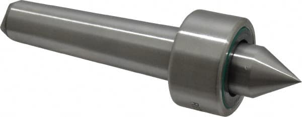 Riten - MT3 Taper Shank, 1-11/16" Head Diam 4,250 Lb Capacity Live Center - 1,000 Max RPM, 15/16" Head Length, 7/8" Point Diam, 1-1/16" Point Len, 1,000 Lb Max Workpc, Standard Point - Exact Tooling