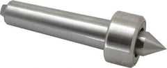 Riten - MT4 Taper Shank, 2-1/8" Head Diam 6,750 Lb Capacity Live Center - 1,000 Max RPM, 1-3/16" Head Length, 1" Point Diam, 1" Point Len, 1,800 Lb Max Workpc, Standard Point - Exact Tooling