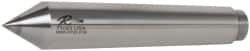Riten - 1.231" Head Diam, Carbide-Tipped Steel Standard Point Solid Dead Center - 4MT Morse Taper, 1.231" Point Diam, 6-3/4" OAL - Exact Tooling