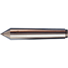 Riten - 3.27" Head Diam, Carbide-Tipped Steel Standard Point Solid Dead Center - Exact Tooling