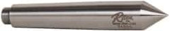 Riten - 0.7" Head Diam, Hardened Tool Steel Standard Point Solid Dead Center - 2MT Morse Taper, 0.7" Point Diam, 4-3/16" OAL - Exact Tooling