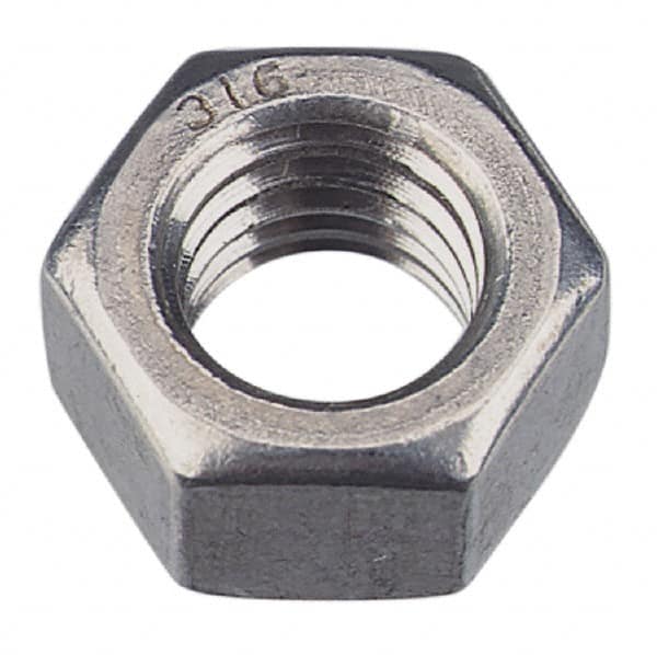 Value Collection - M12x1.75 Metric Coarse Steel Right Hand Hex Nut - 19mm Across Flats, 10mm High, Zinc-Plated Finish - Exact Tooling