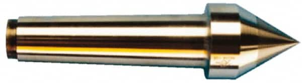 Riten - 1-51/64" Head Diam, Carbide-Tipped Steel Standard Point Solid Dead Center - B&S 12 Brown & Sharpe Taper, 1-51/64" Point Diam - Exact Tooling
