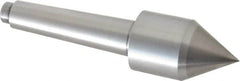 Riten - 1-1/4" Head Diam, Carbide-Tipped Steel Standard Point Solid Dead Center - 2MT Morse Taper, 1-1/4" Point Diam - Exact Tooling