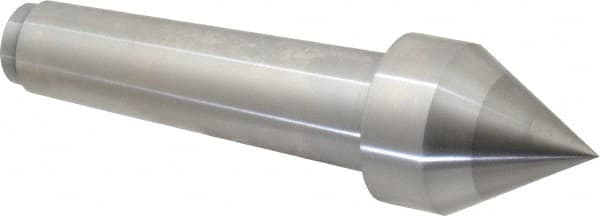 Riten - 1-3/4" Head Diam, Carbide-Tipped Steel Standard Point Solid Dead Center - 4MT Morse Taper, 1-3/4" Point Diam - Exact Tooling