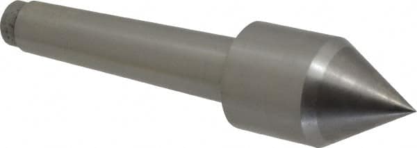 Riten - 1-1/4" Head Diam, Carbide-Tipped Steel Standard Point Solid Dead Center - B&S 7 Brown & Sharpe Taper, 1-1/4" Point Diam - Exact Tooling