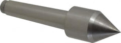 Riten - 1-1/4" Head Diam, Carbide-Tipped Steel Standard Point Solid Dead Center - B&S 7 Brown & Sharpe Taper, 1-1/4" Point Diam - Exact Tooling