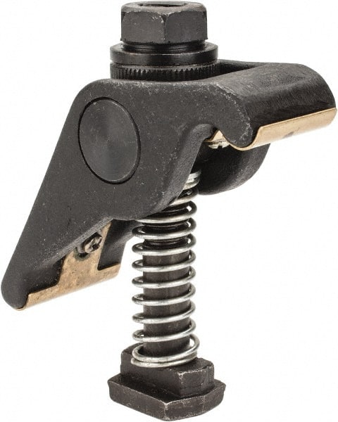 Value Collection - 1/2" Stud, 1/2-13 Tap Size, 2-1/16" Max Clamping Height, Steel Strap Clamp Assembly - Swing Clamp, Swivel Strap Heel, 1-7/16" Strap Thickness, 1-5/8" Strap Width - Exact Tooling