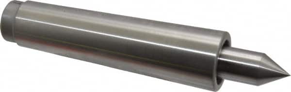Concentric - MT4 Taper Shank, 2,500 Lb Capacity Live Center - 2,000 Max RPM, 0.686" Point Diam, 1.38" Point Len, 960 Lb Max Workpc, Standard Point - Exact Tooling