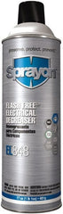 Sprayon - 17 Ounce Aerosol Electrical Grade Cleaner/Degreaser - 37,000 Volt Dielectric Strength, Nonflammable, Food Grade, Plastic Safe - Exact Tooling