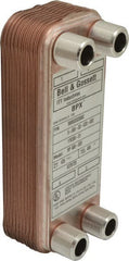 Bell & Gossett - Inch, Brazed Plate Heat Exchanger - Max psi, °F Max," Wide x" High x" Deep - Exact Tooling