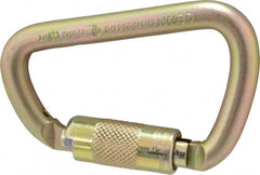 Gemtor - 10,000 Lb. Capacity Locking Carabiner - 1 Inch, Autolocking Gate, Steel - Exact Tooling