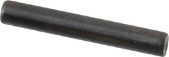 Holo-Krome - 3mm Diam x 20mm Pin Length Grade 8 Alloy Steel Standard Dowel Pin - Black Luster Finish, C 60 (Surface) & C 50-58 Hardness, 1 Beveled & 1 Rounded End - Exact Tooling