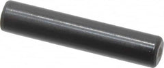 Holo-Krome - 4mm Diam x 20mm Pin Length Grade 8 Alloy Steel Standard Dowel Pin - Black Luster Finish, C 60 (Surface) & C 50-58 Hardness, 1 Beveled & 1 Rounded End - Exact Tooling