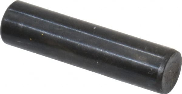 Holo-Krome - 5mm Diam x 20mm Pin Length Grade 8 Alloy Steel Standard Dowel Pin - Black Luster Finish, C 60 (Surface) & C 50-58 Hardness, 1 Beveled & 1 Rounded End - Exact Tooling