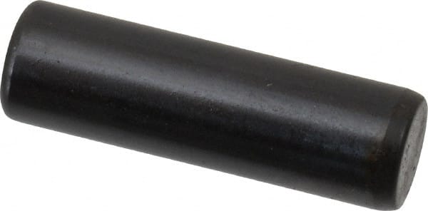 Holo-Krome - 6mm Diam x 20mm Pin Length Grade 8 Alloy Steel Standard Dowel Pin - Black Luster Finish, C 60 (Surface) & C 50-58 Hardness, 1 Beveled & 1 Rounded End - Exact Tooling