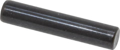 Holo-Krome - 6mm Diam x 30mm Pin Length Grade 8 Alloy Steel Standard Dowel Pin - Black Luster Finish, C 60 (Surface) & C 50-58 Hardness, 1 Beveled & 1 Rounded End - Exact Tooling