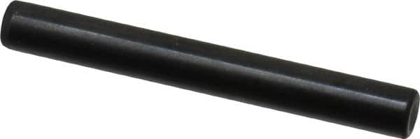Holo-Krome - 6mm Diam x 50mm Pin Length Grade 8 Alloy Steel Standard Dowel Pin - Black Luster Finish, C 60 (Surface) & C 50-58 Hardness, 1 Beveled & 1 Rounded End - Exact Tooling