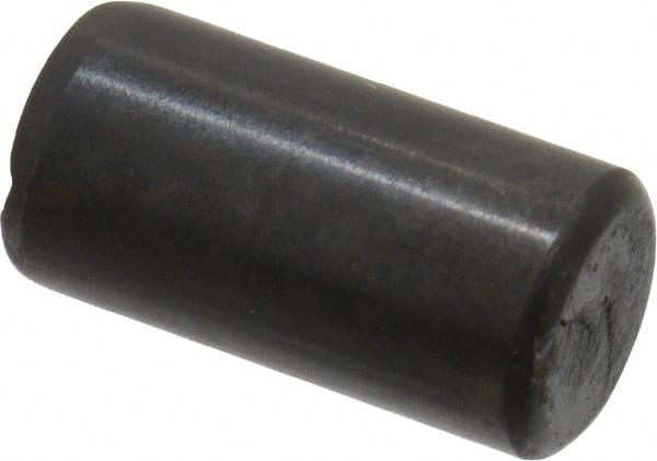 Holo-Krome - 8mm Diam x 16mm Pin Length Grade 8 Alloy Steel Standard Dowel Pin - Black Luster Finish, C 60 (Surface) & C 50-58 Hardness, 1 Beveled & 1 Rounded End - Exact Tooling