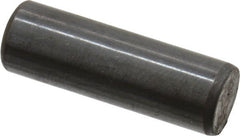 Holo-Krome - 8mm Diam x 25mm Pin Length Grade 8 Alloy Steel Standard Dowel Pin - Black Luster Finish, C 60 (Surface) & C 50-58 Hardness, 1 Beveled & 1 Rounded End - Exact Tooling