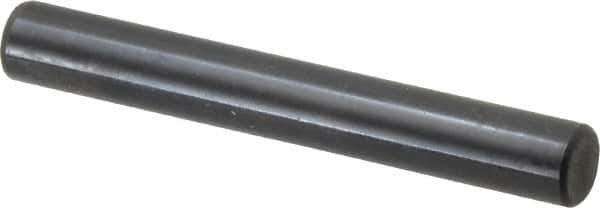 Holo-Krome - 8mm Diam x 60mm Pin Length Grade 8 Alloy Steel Standard Dowel Pin - Black Luster Finish, C 60 (Surface) & C 50-58 Hardness, 1 Beveled & 1 Rounded End - Exact Tooling