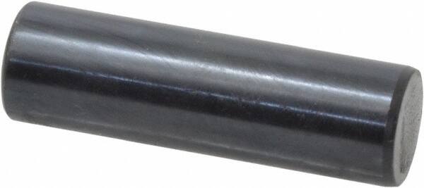 Holo-Krome - 12mm Diam x 40mm Pin Length Grade 8 Alloy Steel Standard Dowel Pin - Black Luster Finish, C 60 (Surface) & C 50-58 Hardness, 1 Beveled & 1 Rounded End - Exact Tooling