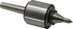 Riten - MT2 Taper Shank, 2-1/8" Head Diam 2,600 Lb Capacity Live Center - 6,000 Max RPM, 2" Head Length, 3/8" Point Diam, 2" Point Len, 310 Lb Max Workpc, 2" Tip Diam, Long Point - Exact Tooling