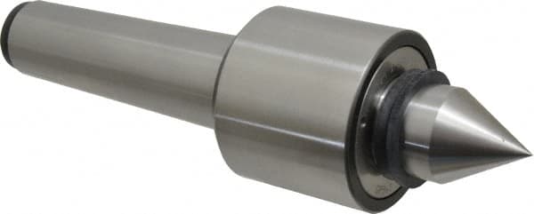 Riten - MT5 Taper Shank, 3-1/8" Head Diam 6,800 Lb Capacity Live Center - 4,000 Max RPM, 2-7/16" Head Length, 1-9/16" Point Diam, 2-3/8" Point Len, 2,900 Lb Max Workpc, Standard Point - Exact Tooling