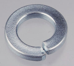 Value Collection - 5/16", 0.317" ID, 0.078" Thick Split Lock Washer - Grade 2 Spring Steel, Zinc-Plated Finish, 0.317" Min ID, 0.326" Max ID, 0.586" Max OD - Exact Tooling