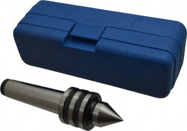 Interstate - MT4 Taper Shank, 1-29/32" Head Diam 1,051 Lb Capacity Live Center - 1-13/32" Head Length, 1.2188" Point Diam, 1.6094" Point Len, 1,000 Lb Max Workpc, 7-9/32" OAL, Standard Point - Exact Tooling