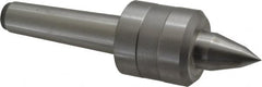 Value Collection - MT3 Taper Shank, 1.775" Head Diam Live Center - 1.7" Head Length, 7/8" Point Diam, 1.4" Point Len, 661 Lb Max Workpc, 6.45" OAL, Long Point - Exact Tooling