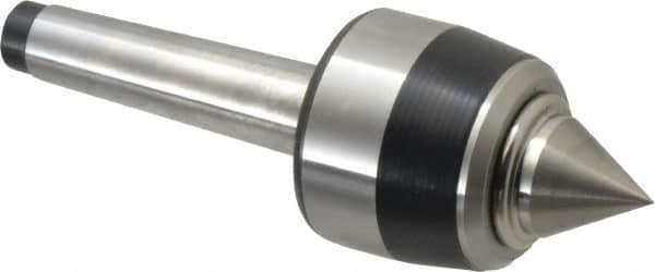 Royal Products - MT2 Taper Shank, 1-3/4" Head Diam 3,085 Lb Capacity Live Center - 6,000 Max RPM, 1.47" Head Length, 7/8" Point Diam, 1.01" Point Len, 725 Lb Max Workpc, 5-9/32" OAL, Standard Point - Exact Tooling