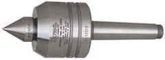 Royal Products - MT2 Taper Shank, 2" Head Diam 1,350 Lb Capacity Live Center - 6,000 Max RPM, 1.85" Head Length, 7/8" Point Diam, 1.13" Point Len, 390 Lb Max Workpc, 5-13/16" OAL, Changeable Standard Point - Exact Tooling