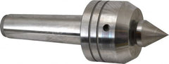 Royal Products - MT5 Taper Shank, 3-1/2" Head Diam 2,880 Lb Capacity Live Center - 3,500 Max RPM, 2.64" Head Length, 1-1/2" Point Diam, 1.79" Point Len, 1,070 Lb Max Workpc, 10-1/16" OAL, Changeable Standard Point - Exact Tooling