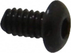 Value Collection - #3-48 UNC Hex Socket Drive, Button Screw - Alloy Steel, Black Oxide Finish, Fully Threaded, 3/16" Length Under Head - Exact Tooling