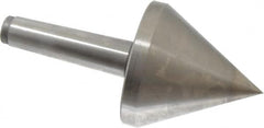 Royal Products - MT4 Taper Shank, 4-5/32" Head Diam 3,180 Lb Capacity Live Center - 4,500 Max RPM, 4-1/8" Head Length, 1-1/4" Point Diam, 4-1/8" Point Len, 630 Lb Max Workpc, 8-11/16" OAL, Pipe Nose Point - Exact Tooling