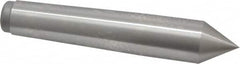 Royal Products - 0.938" Head Diam, High Speed Steel Standard Point Solid Dead Center - 3MT Morse Taper, 0.938" Point Diam, 5-1/4" OAL - Exact Tooling