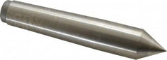 Royal Products - 1.231" Head Diam, High Speed Steel Standard Point Solid Dead Center - 4MT Morse Taper, 1.231" Point Diam, 6-3/4" OAL - Exact Tooling
