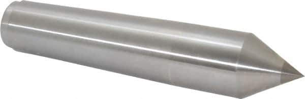Royal Products - 1.748" Head Diam, Carbide-Tipped Steel Standard Point Solid Dead Center - 5MT Morse Taper, 1.748" Point Diam, 8-1/2" OAL - Exact Tooling