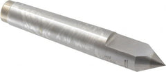 Royal Products - 0.7" Head Diam, Carbide-Tipped Steel Standard Point Half Dead Center - 2MT Morse Taper, 0.7" Point Diam, 4-3/16" OAL - Exact Tooling
