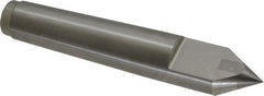 Royal Products - 0.938" Head Diam, Carbide-Tipped Steel Standard Point Half Dead Center - 3MT Morse Taper, 0.938" Point Diam, 5-1/4" OAL - Exact Tooling