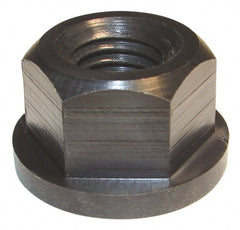 Morton Machine Works - 7/16-14, 1" Flange Diam, 9/16" High, 3/4" Across Flats, Flange Nut - Grade Nylatron GS Nylon, 5/32" Flange Height, TCMAI - Exact Tooling