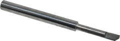 Accupro - 0.09" Min Bore Diam, 1/2" Max Bore Depth, 1/8 Shank Diam, Helical Boring Bar - Right Hand Cut, Solid Carbide, Bright Finish - Exact Tooling