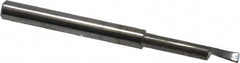 Accupro - 0.1" Min Bore Diam, 9/16" Max Bore Depth, 1/8 Shank Diam, Helical Boring Bar - Right Hand Cut, Solid Carbide, Bright Finish - Exact Tooling