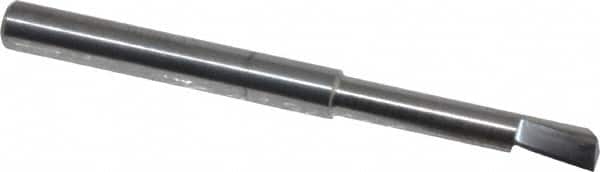 Accupro - 0.12" Min Bore Diam, 5/8" Max Bore Depth, 1/8 Shank Diam, Helical Boring Bar - Right Hand Cut, Solid Carbide, Bright Finish - Exact Tooling