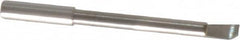 Accupro - 0.12" Min Bore Diam, 1" Max Bore Depth, 1/8 Shank Diam, Helical Boring Bar - Right Hand Cut, Solid Carbide, Bright Finish - Exact Tooling