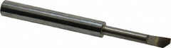 Accupro - 0.135" Min Bore Diam, 3/4" Max Bore Depth, 3/16 Shank Diam, Helical Boring Bar - Right Hand Cut, Solid Carbide, Bright Finish - Exact Tooling