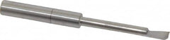 Accupro - 0.135" Min Bore Diam, 1" Max Bore Depth, 3/16 Shank Diam, Helical Boring Bar - Right Hand Cut, Solid Carbide, Bright Finish - Exact Tooling