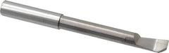 Accupro - 0.18" Min Bore Diam, 1-1/4" Max Bore Depth, 3/16 Shank Diam, Helical Boring Bar - Right Hand Cut, Solid Carbide, Bright Finish - Exact Tooling